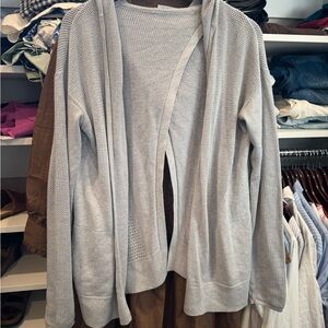 Lululemon Athletica Light Gray Cardigan
